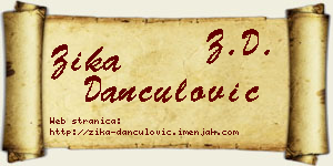 Žika Dančulović vizit kartica